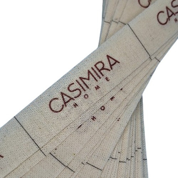 100 Etiquetas De Tela Lienzo Color - Logos Marca - 15mm 0 100 Etiquetas De Tela Lienzo Color - Logos Marca - 15mm 0