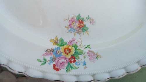 Antigua Fuente Bandeja Porcelana Meakin England 36,8 X 29 1