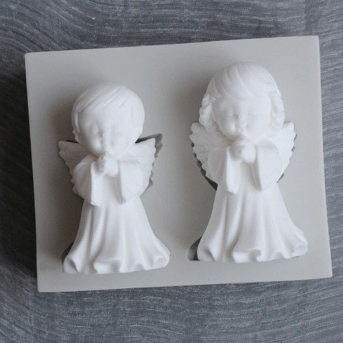 Molde De Silicone Religião - Casal De Anjos 1