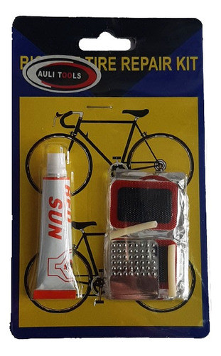 Kit Juego De Parche Para Reparación Set Bicicleta Gomines 0