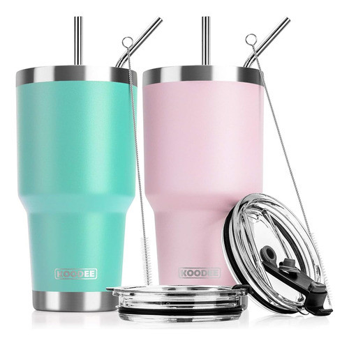 ~? Koodee 2 Pack 30 Oz Vaso De Acero Inoxidable Aislado Taza 0