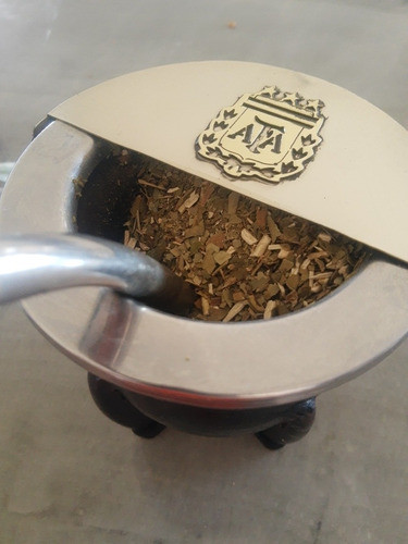 Tapa Para Mate De Alpaca Tallada Antivuelvo Y Antiviento 1
