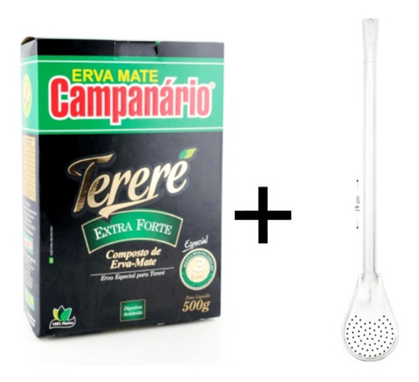 Kit 12 Cxs De Erva Mate Tereré Campanário Sabor Extre Forte 0