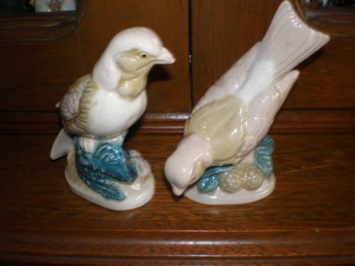 Hermosa Parejita De Pajaros De Porcelana 1