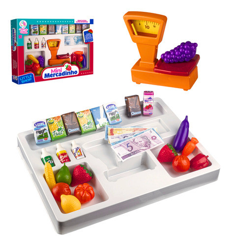 Kit Infantil Conjunto Mercadinho Mini Mercado Com Acessórios 0
