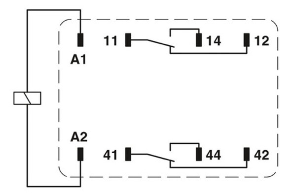 Relé 24dc 2inv 12a Rel-ir2/ldp- 24dc/2x21 Phoenix 2903660 1