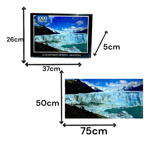 Puzzle Rompecabezas Glaciar Perito Moreno Argentina 1000 Pzs 1