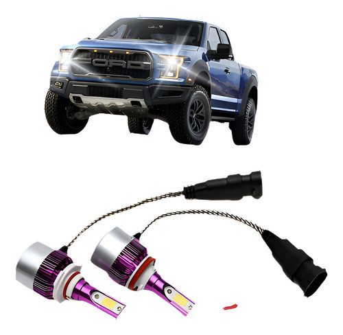 H8 H9 H11 Led Linterna Kit Bajo Viga Conversión Bombillas Al 0