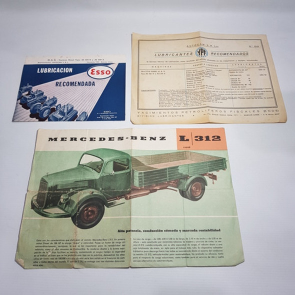 Antiguo Esso Ypf Mercedes Benz Consejo Lubricación Mag 60850 1