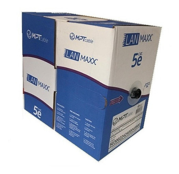 Cable Utp 100% Cobre 305m Cat 5e Exterior Negro 0