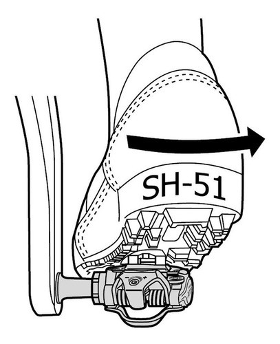 Par De Tacos Pedal Spd Mtb Sm-sh51 - Shimano (original) 1