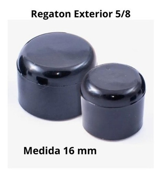 Regaton Plastico Exterior Redondo Corto 5/8  16mm X 10 Unid 1