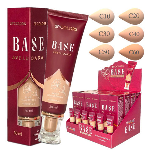 24 Base Aveludada Tons Claros Sp325c Spcolors Atacado 0