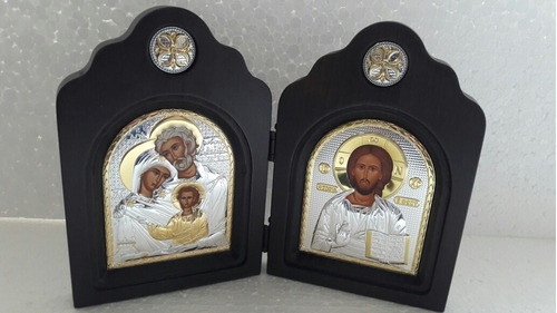 B. Antigo - Capela Ícone Grego Sagrada Família E Pantocrator 1