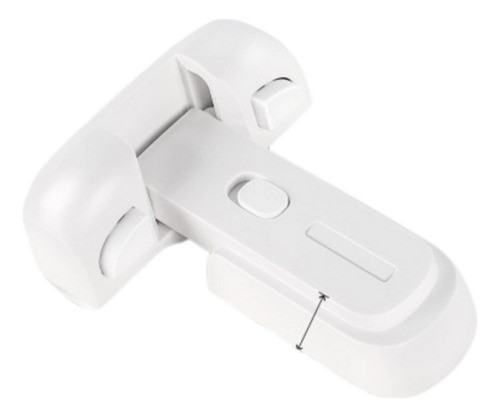 2x Cerradura Traba Para Puerta Heladera - Blanco 0