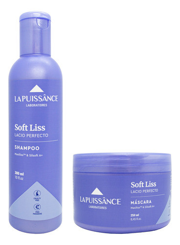 La Puissance Soft Liss Kit Shampoo + Máscara Pelo Alisado 3c 0