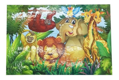 Rompecabezas En La Jungla Puzzle Infantil 35 Piezas Ft763 0