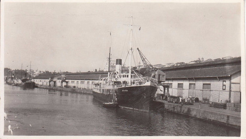 Brasil Antigua Fotografia Barcos En Puerto Grua Barracas 0