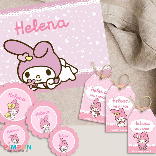 Kit Imprimible My Melody - Personalizado 1
