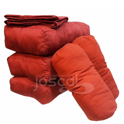 Funda De Una Plaza Más 5 Almohadones Ecocuero Fadimar 0