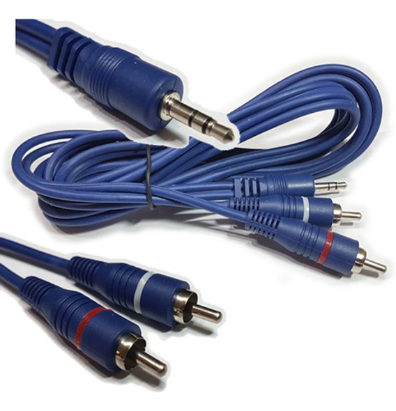 Cable Mini Plug 3.5 Estereo A 2 Rca 2 Metros Artekit Cjf 0