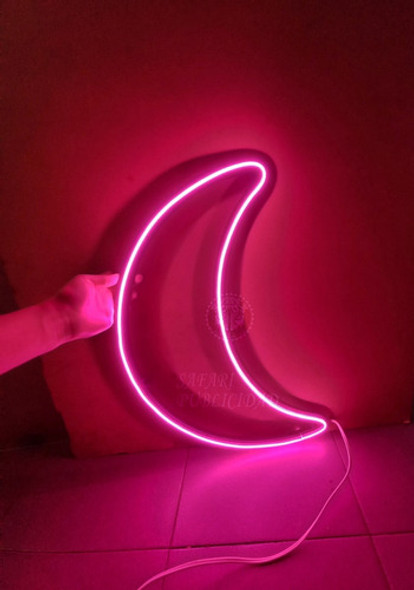 Cartel Neón Led Luna Deco-luminoso 1