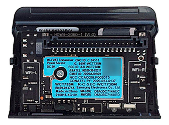 Placa Wi-fi Bluetooth Ir Tv Samsung Un50au7700g Original 0