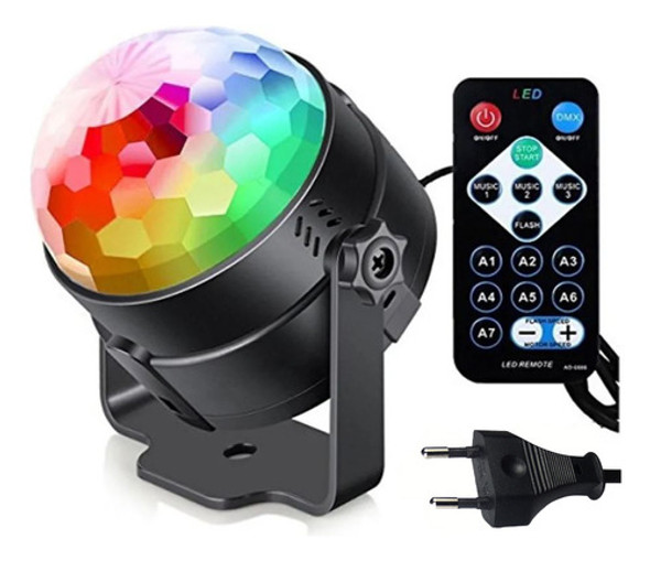 Media Bola De Luces Rgb C/movimiento 0