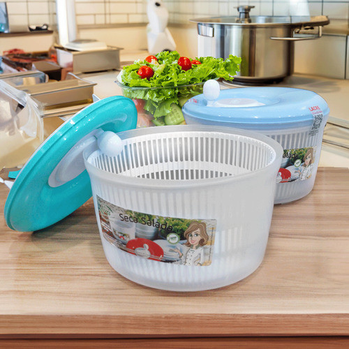 Centrifuga Salada Seca Folhas Legumes Secador Manual Verdura 1