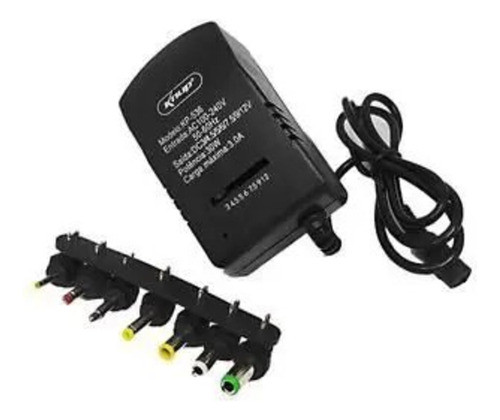 Eliminador Knup 3 - 12v 2.5 Amp. Maximo 0