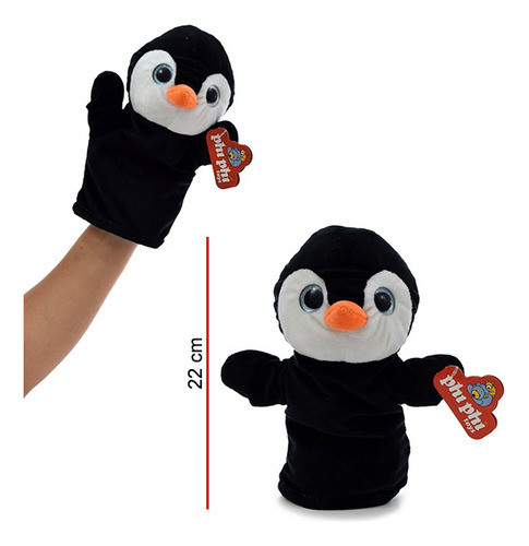 Títere De Mano Pinguino 22 Cm - Phi Phi Toys 0