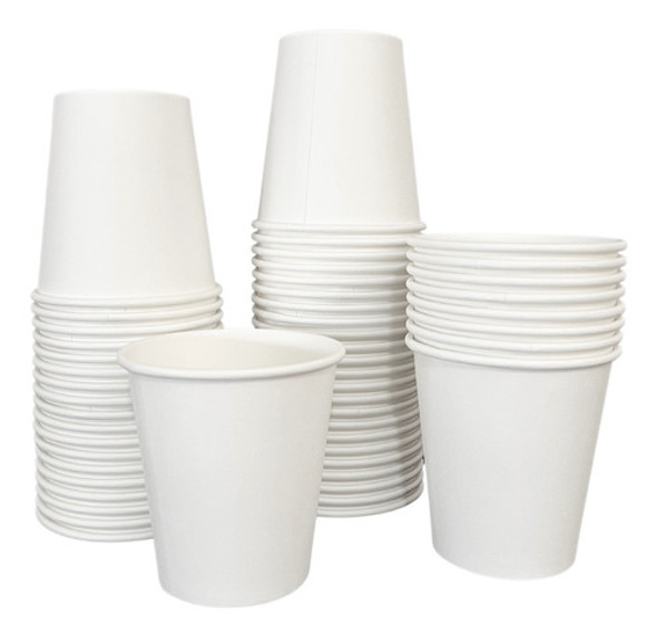 Copo De Papel Branco 200ml *biodegradável - 250 Un 1