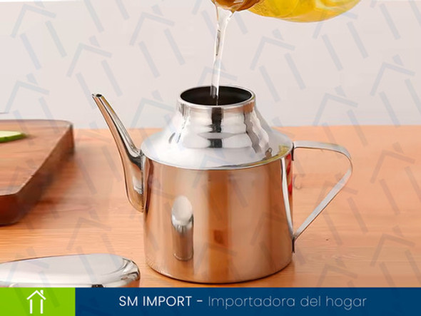 Aceitera Vinagrera Acero Inoxidable Pico Vertedor Cocina 1 Aceitera Vinagrera Acero Inoxidable Pico Vertedor Cocina 1