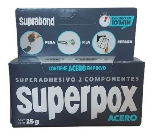 Superadhesivo 2 Componentes Con Acero En Polvo Suprabond 0