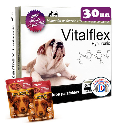 Vitalflex Hyaluronic Condoprotector 30 Comprimidos 0