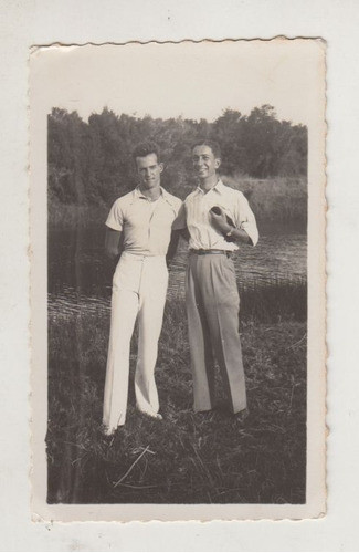 1934 Fotografia Pareja Masculina Punta Del Este Interes Gay 0
