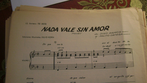 2 Partituras Piano Nada Vale Sin Amor-te Bese Lalo Fransen1 0