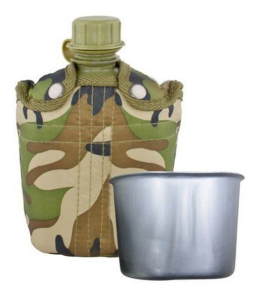 Cantimplora Con Estuche Camuflado Camping Gran Aventura 0