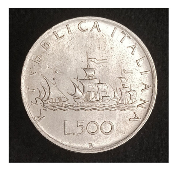 Italia 500 Liras 1960 Exc Plata Km 98 Carabelas De Colón 0 Italia 500 Liras 1960 Exc Plata Km 98 Carabelas De Colón 0