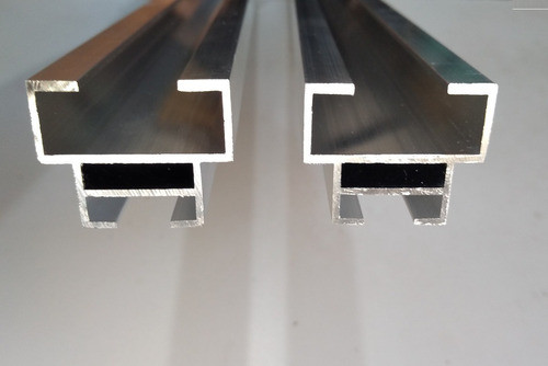 02 Perfis Trilhos Paineis Placas Solares 1,46m E 06 Grampos 1
