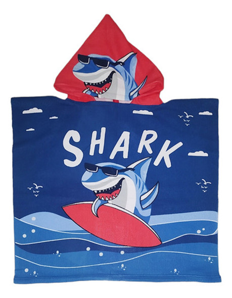 Poncho De Toalla Infantil Shark 0 Poncho De Toalla Infantil Shark 0
