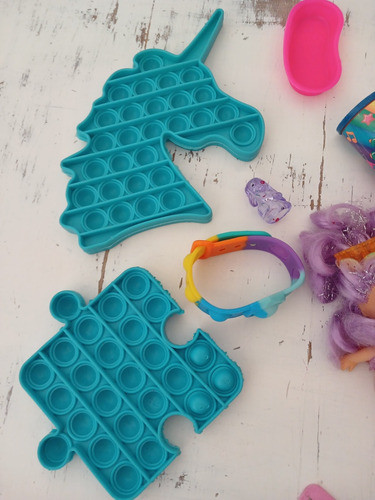 Lote Infantil Niña Juguetes Kinder Princesa Popit Unicornio 1