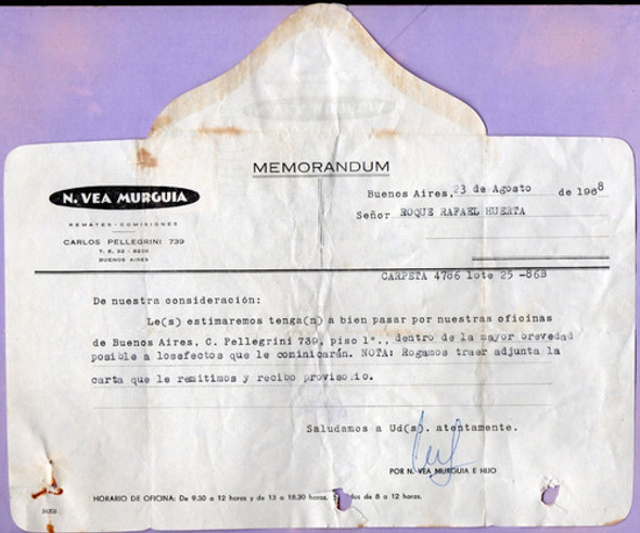 Carta De Argentina En Sobre Con Logo Privado 1