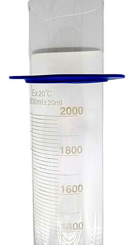 Proveta Graduada Silkscrenn Vidro Base Hexagonal Pp 2.000ml 1