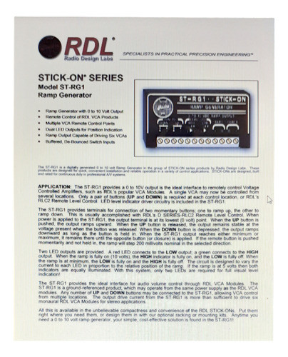 Control De Volumen Remoto. Rdl Y Accesorio (gen. De Rampa) 1