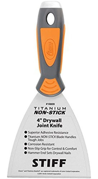 Clauss 18734 Titanio Antiadherente Flex Drywall Joint Cuchil 0