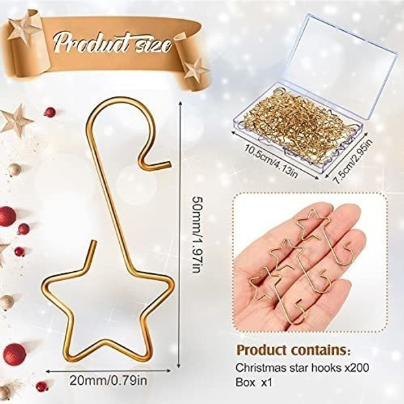 Ganchos Para Bolas De Navidad- Ac. Inox-  X 200u./dorado 1