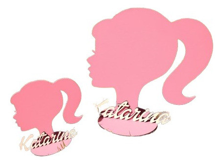 Centro Mesa Barbie Personalizado X 10u 1