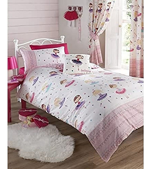 Juego De Cama Con Funda De Edredón Rosa Bailarina, Ropa De C 0