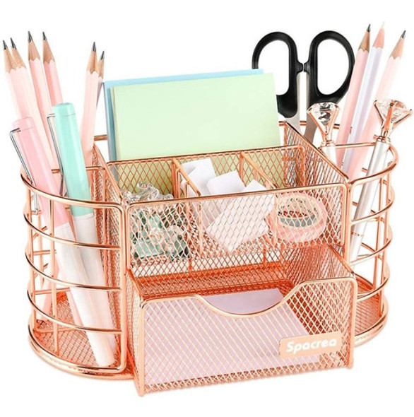 Organizador De Accesorios Para Escritorio - Rose Gold 0